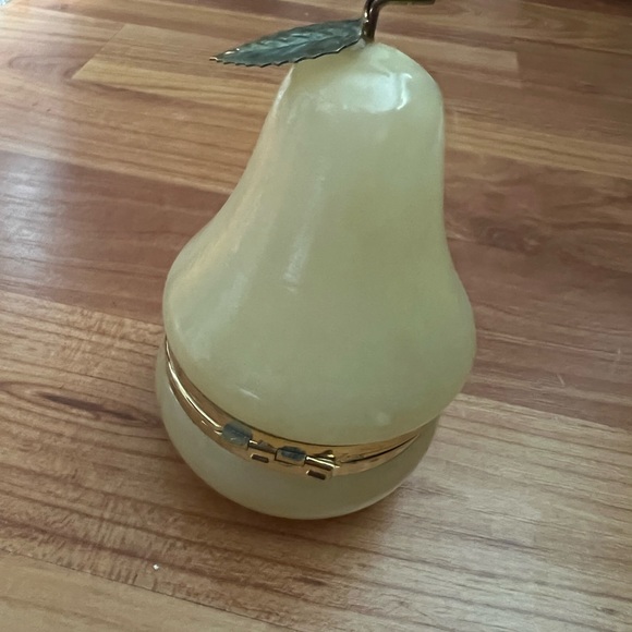 Antique Alabaster marble pair with opening - Picture 2 of 4